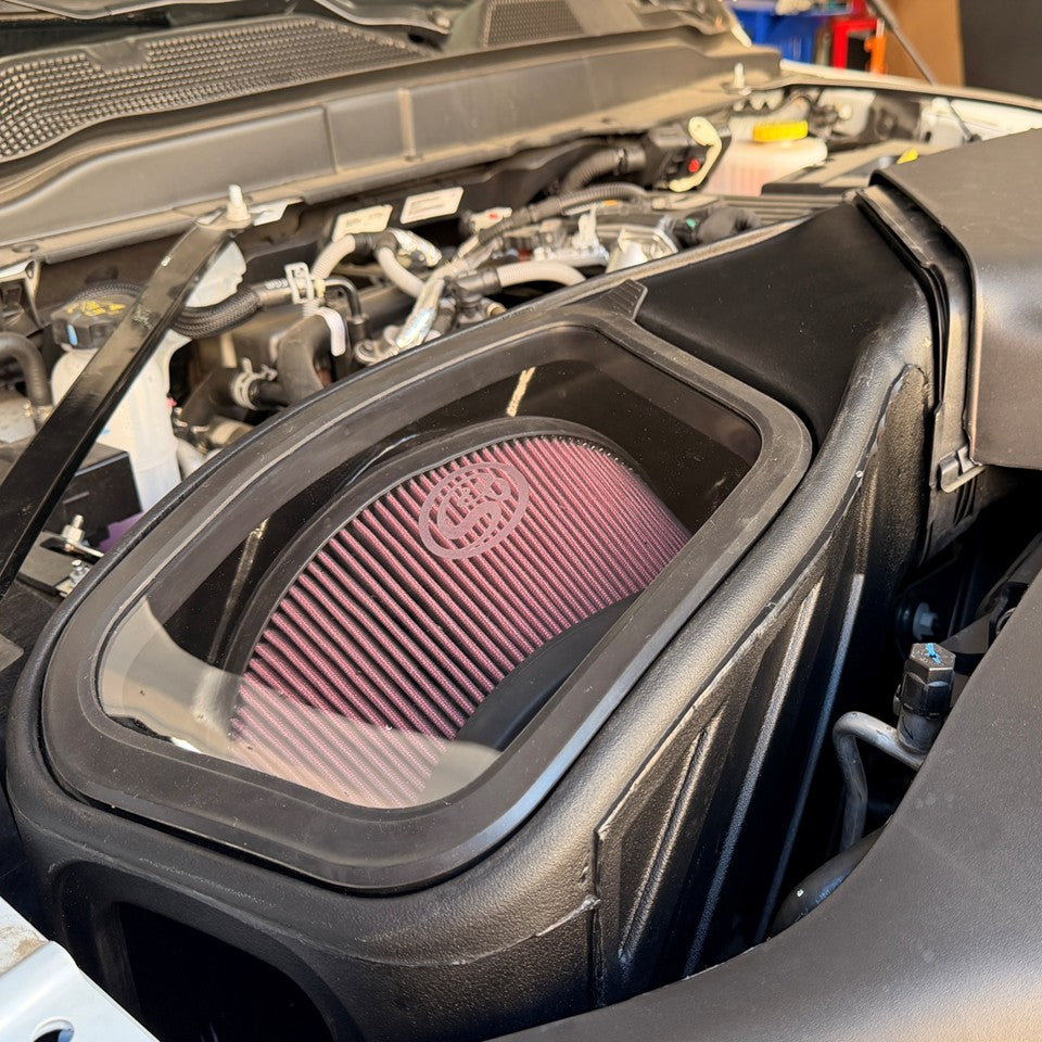 S&B 75-5224 Cold Air Intake installed in 2025 Ram 6.7L Cummins engine bay