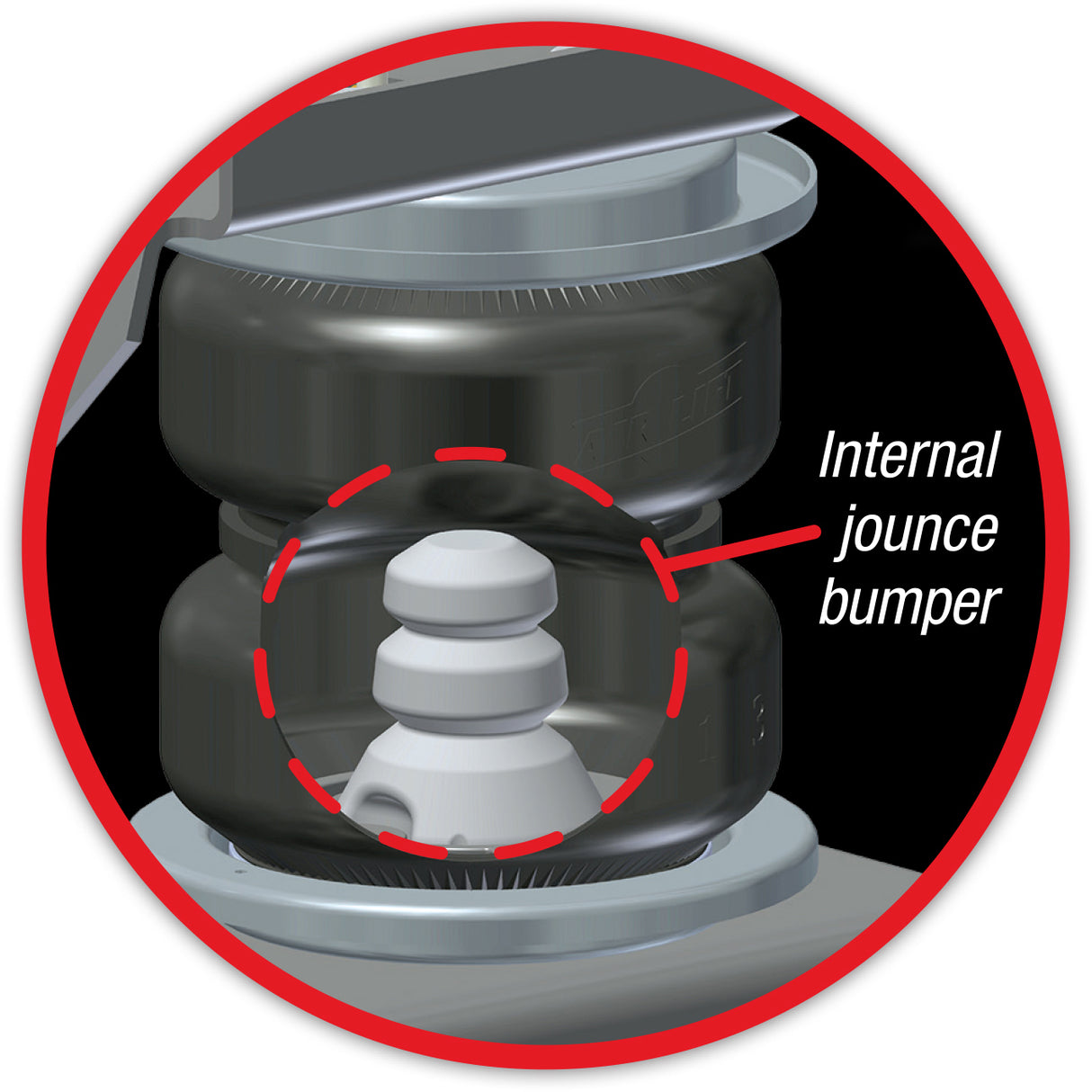Universal LoadLifter 5000 Ultimate Replacement Air Spring with Internal Jounce Bumper (84235)