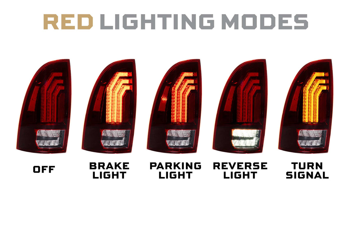 2005-2015 Toyota Tacoma Morimoto XB LED Tail Lights (LF726)
