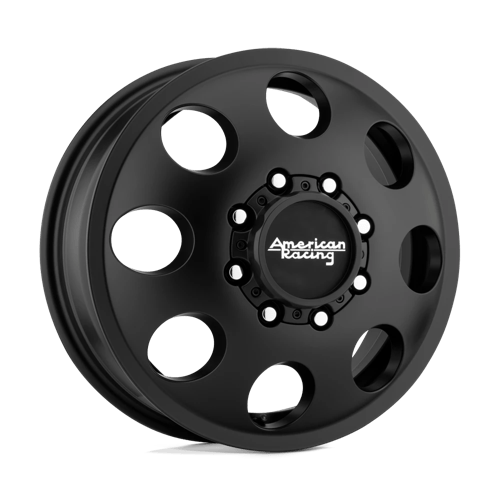 American Racing Front AR204 BAJA DUALLY - Satin Black-Wheels-American Racing-Dirty Diesel Customs