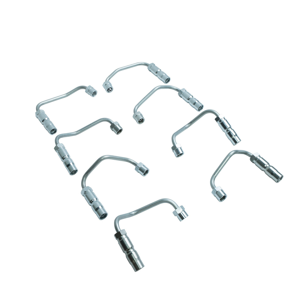 2001-2004 Duramax Stainless Steel High Pressure Injector Lines (Set Of 8) (DMAX720123)
