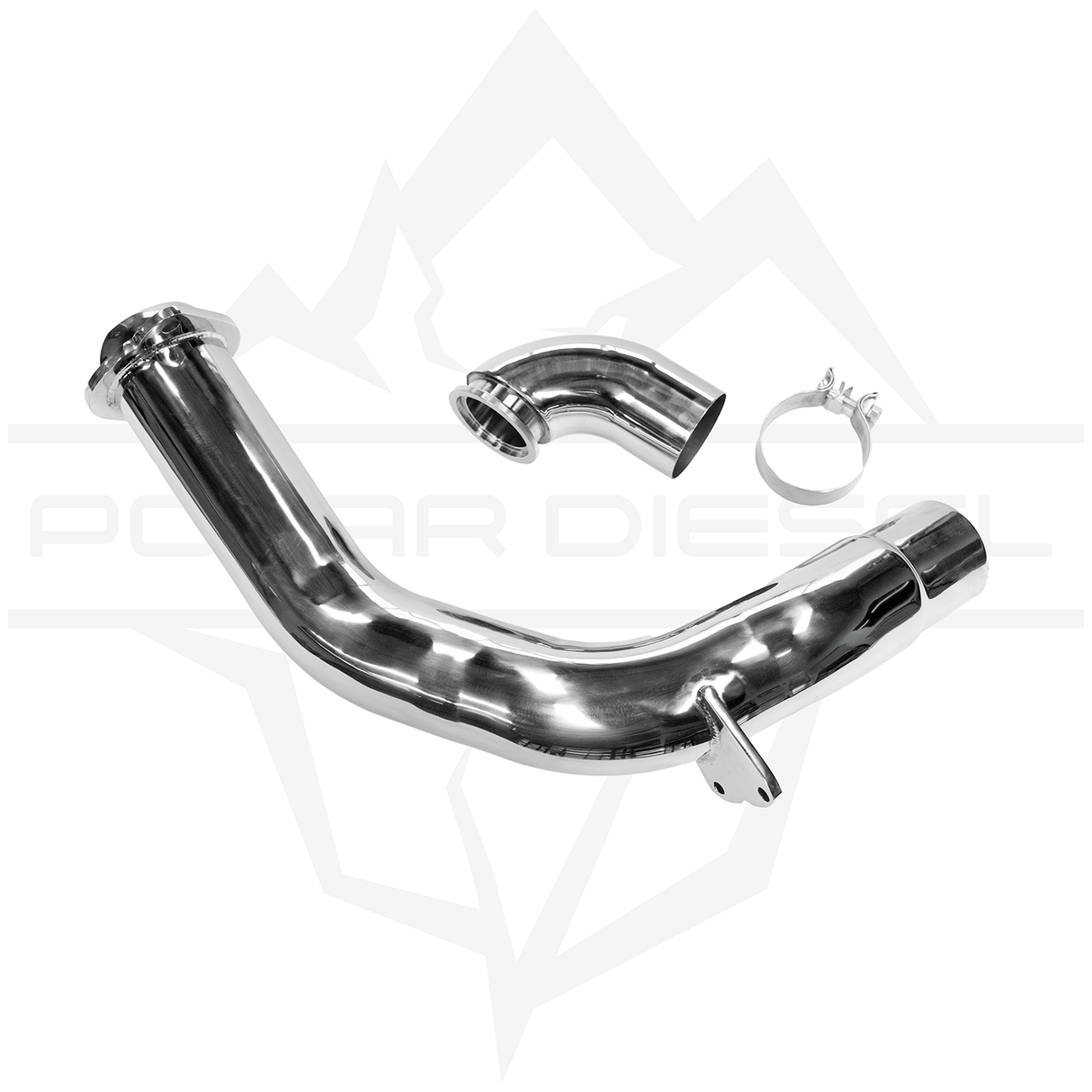 2020-2026 Powerstroke 6.7L 304SS Polished Downpipe (PD-1-13236000-P)