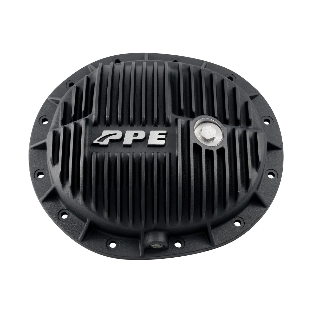 PPE 9.5 inch SU8 cast aluminum rear differential cover, black finish, 2020-2026 GM 1500 3.0L Duramax