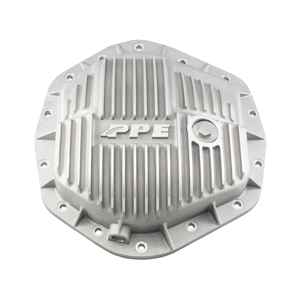 PPE 2001-2019 Duramax & Cummins AAM 11.5" 14-Bolt Heavy-Duty Cast Aluminum Rear Differential Cover, raw finish