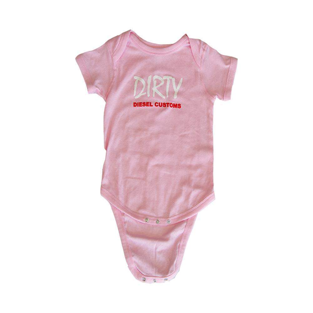Dirty Diesel Baby Onesie-T-Shirt-Dirty Diesel Customs-DDC-BABY-ONESIE-PNK-NB-Dirty Diesel Customs