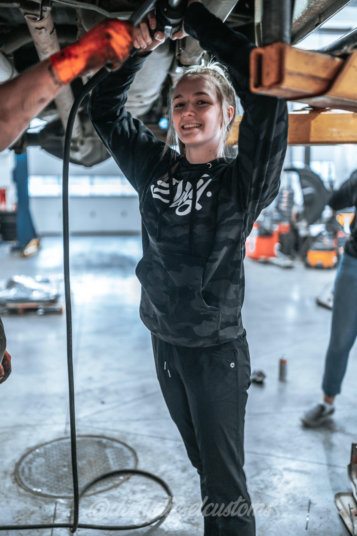 Dirty Diesel Camo Pullover Hoodie-Hoodie-Dirty Diesel Customs-Dirty Diesel Customs