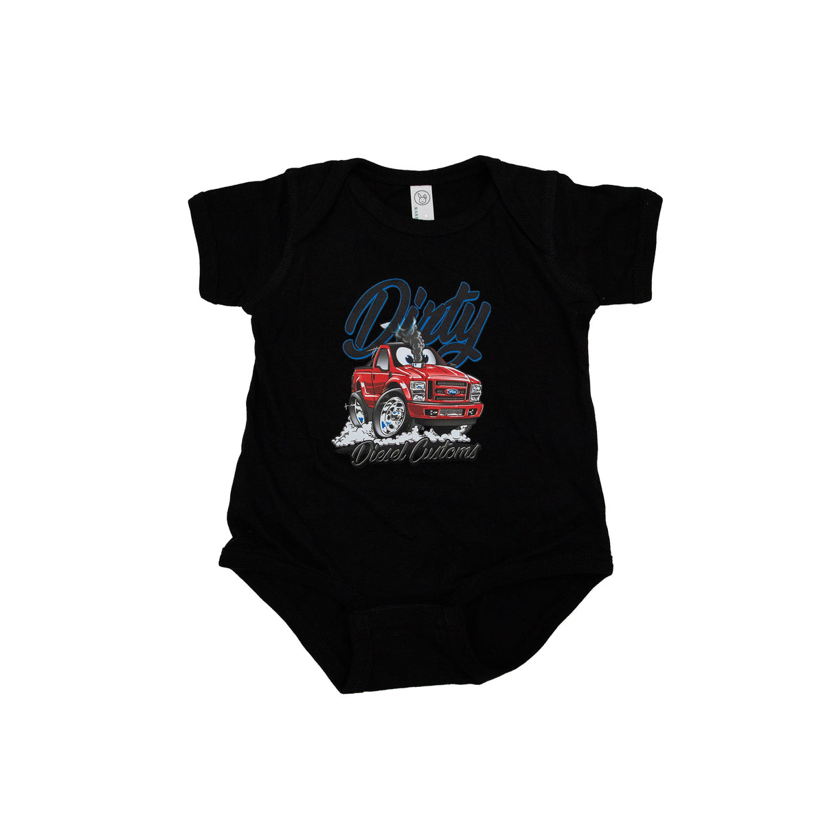 Dirty Diesel Cartoon Truck Baby Onesie-T-Shirt-Dirty Diesel Customs-Dirty Diesel Customs