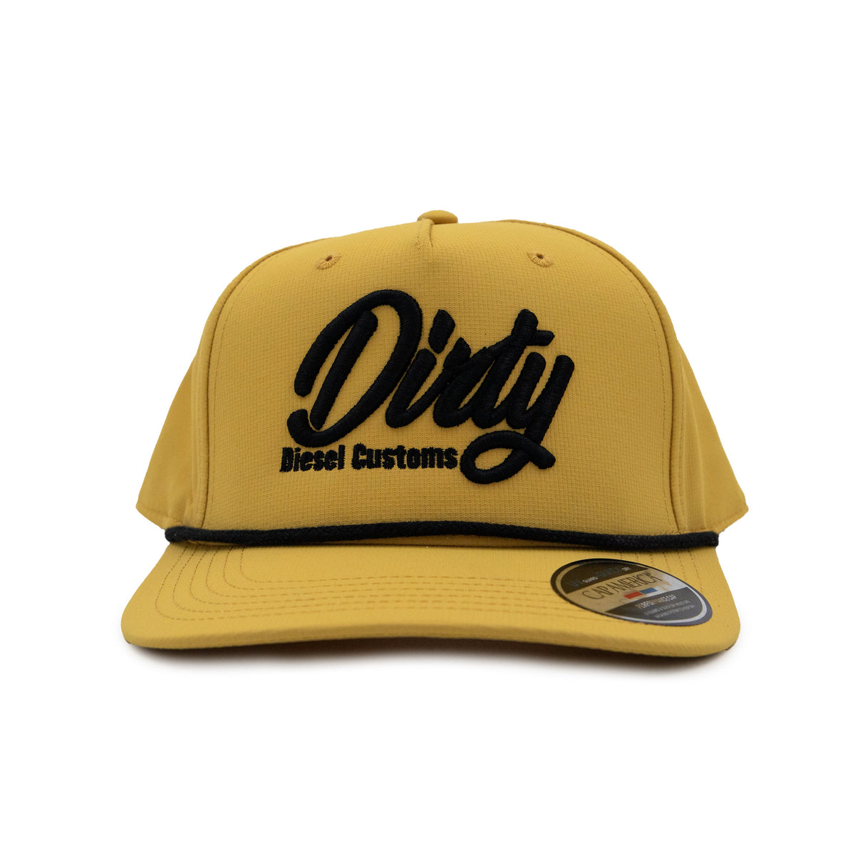 Dirty Diesel Golf Hat-Hat-Dirty Diesel Customs-DDC-SB-HAT-GOLF-YEL-Dirty Diesel Customs