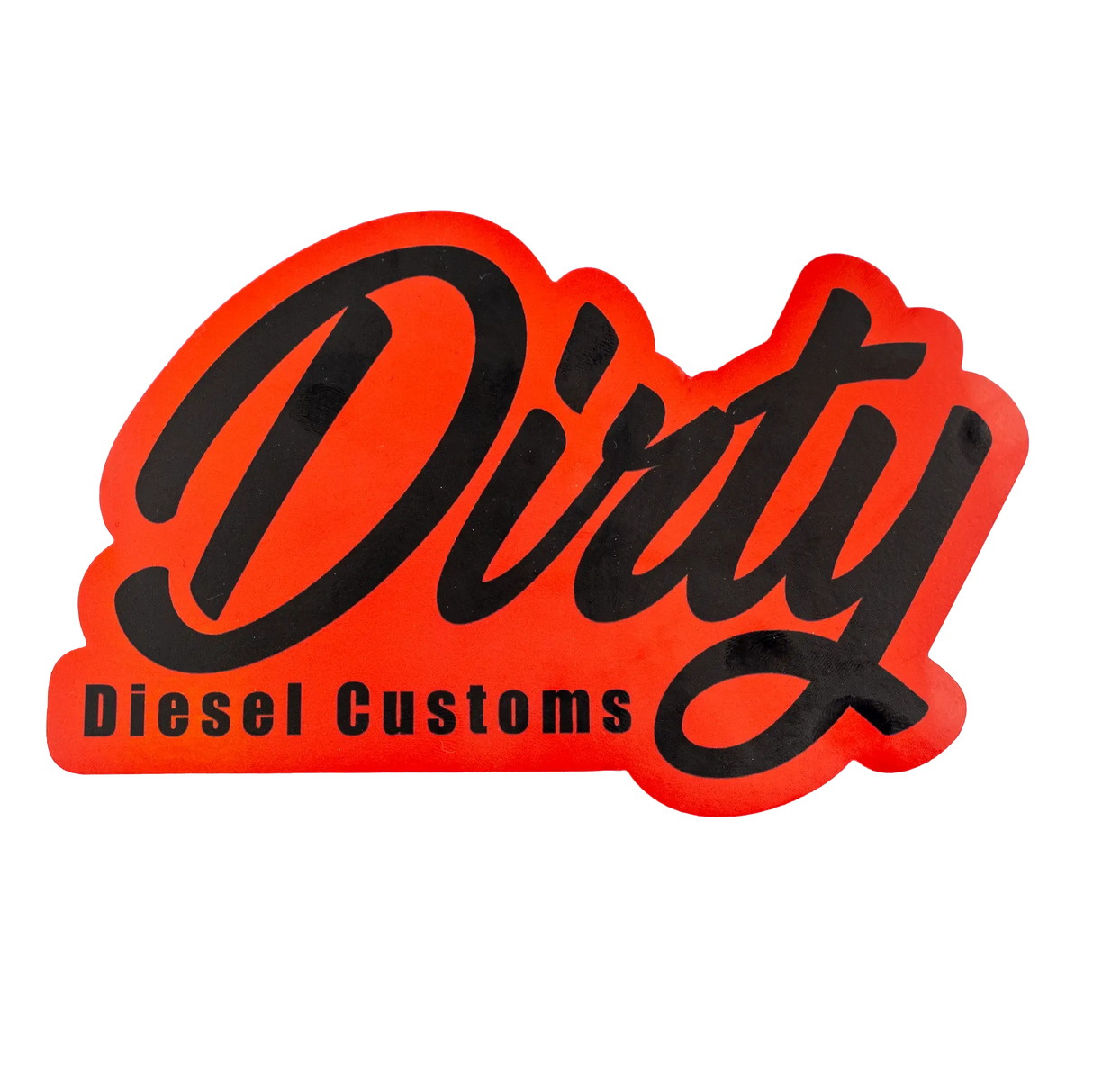 Dirty Diesel Holographic Sticker-Sticker-Dirty Diesel Customs-DDC-STICKER-HOLO-RED-Dirty Diesel Customs