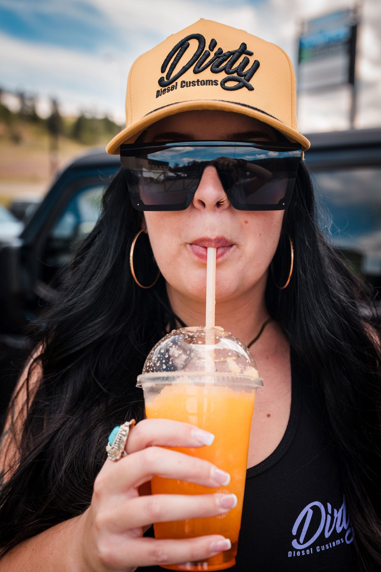 Dirty Diesel Square Sunglasses-Sunglasses-Dirty Diesel Customs-Dirty Diesel Customs