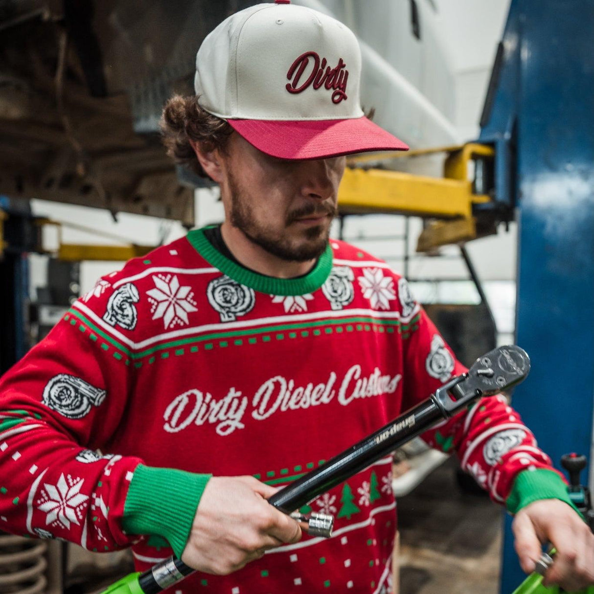 Dirty Ugly Christmas Sweater-Sweater-Dirty Diesel Customs-Dirty Diesel Customs