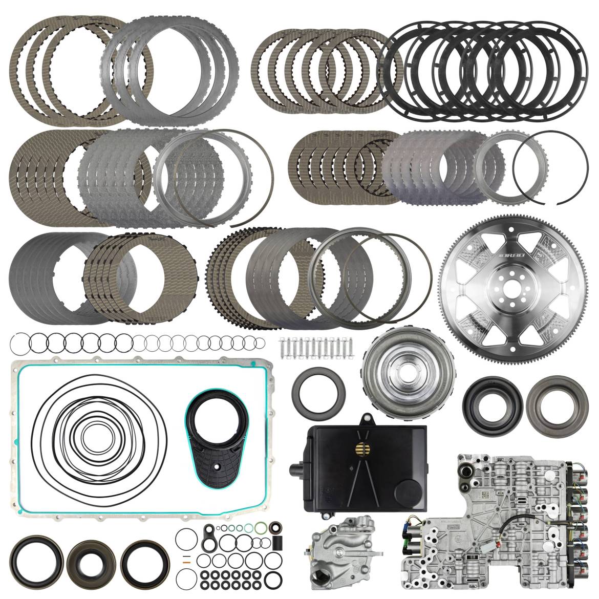 2017-2020 Ford 10R80 Category 4 Extra Capacity Rebuild Kit w/ Pro-Loc Valve Body & Billet Flexplate (SC-10R80-CAT4)