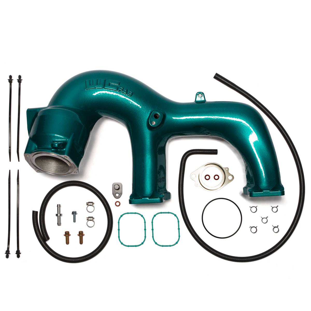 2017-2026 Duramax High Flow Y-Bridge Kit, Candy Teal - Wehrli Custom Fabrication