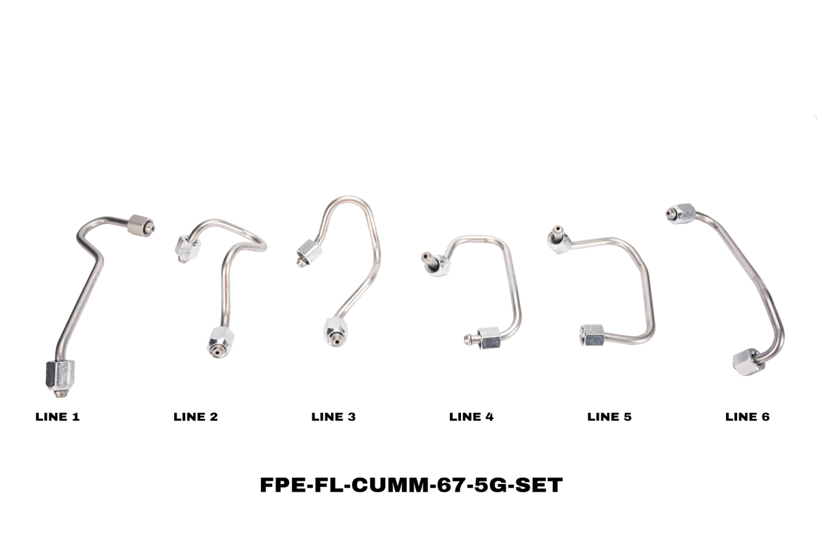 2019-2024 Cummins High Pressure Fuel Injection Line Set (FPE-FL-CUMM-67-5G-SET)