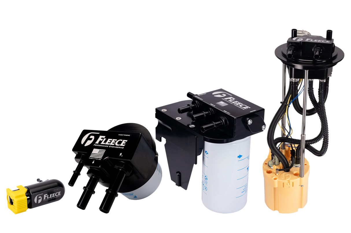 2017-2024 Powerstroke Short Bed Complete Fuel System Upgrade Kit w/ PowerFlo Lift Pump (FPE-PF-FMC-1724-SB-CFS)