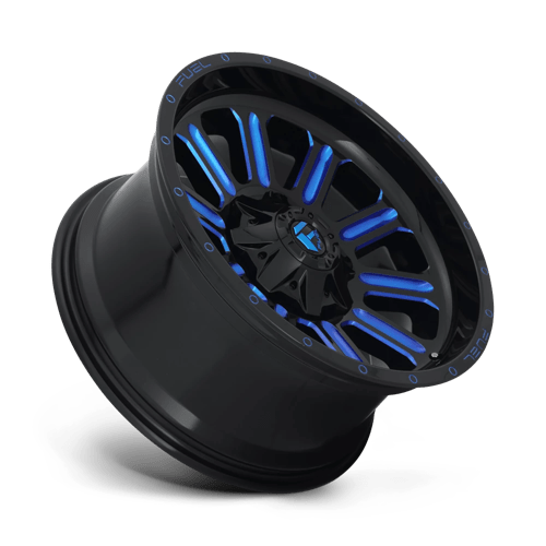 Fuel 1PC D646 HARDLINE - Gloss Black Blue Tinted Clear-Wheels-Fuel-Dirty Diesel Customs