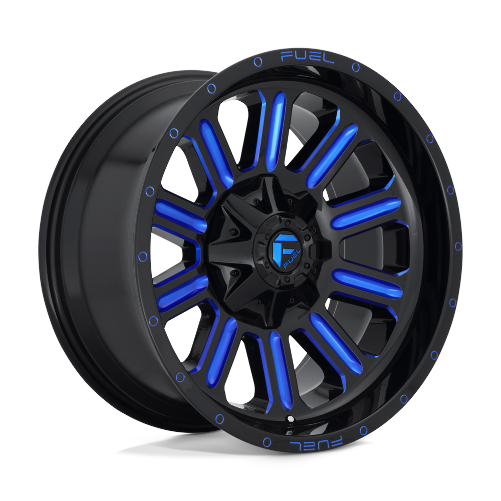 Fuel 1PC D646 HARDLINE - Gloss Black Blue Tinted Clear-Wheels-Fuel-D64620907050-Dirty Diesel Customs