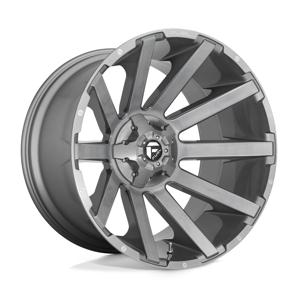 Fuel 1PC D714 CONTRA PLATINUM - Brushed Gun Metal Tinted Clear-Wheels-Fuel-D71420009846-Dirty Diesel Customs