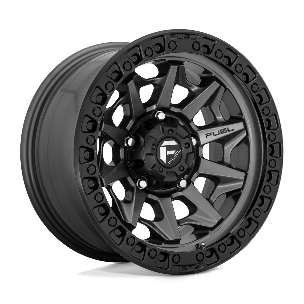 Fuel 1PC D716 COVERT - Matte Gun Metal Black Bead Ring-Wheels-Fuel-D71615806537-Dirty Diesel Customs