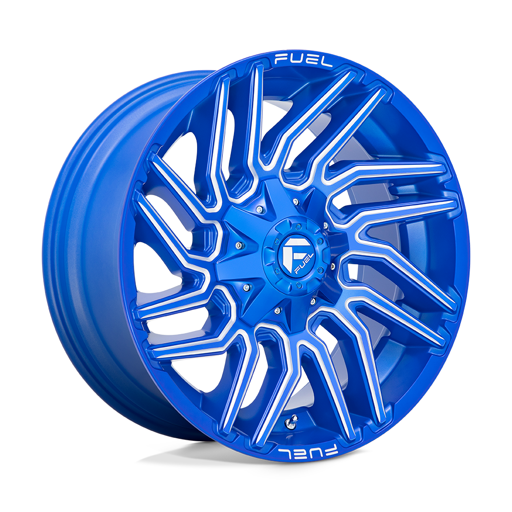 Fuel 1PC D774 TYPHOON - Anodized Blue Milled-Wheels-Fuel-D77420009847-Dirty Diesel Customs