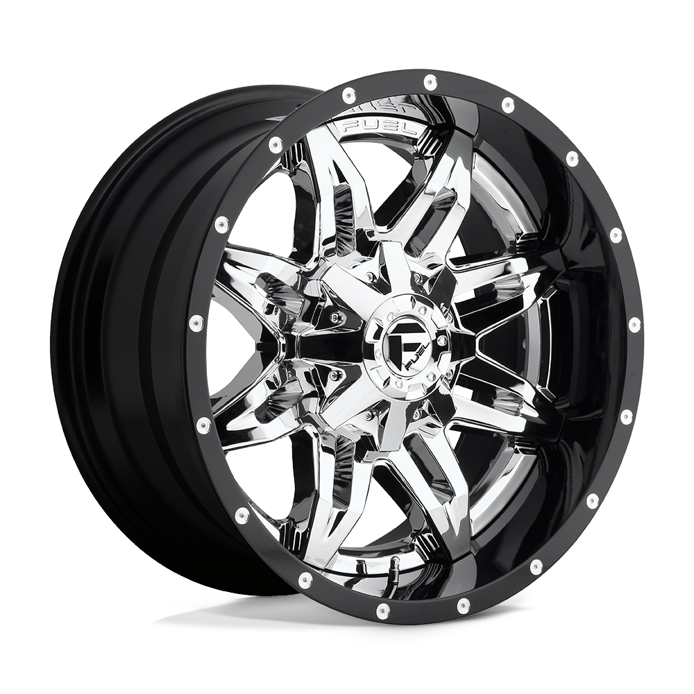 Fuel 2PC D266 LETHAL - Chrome Plated Gloss Black Lip-Wheels-Fuel-D26620009847-Dirty Diesel Customs