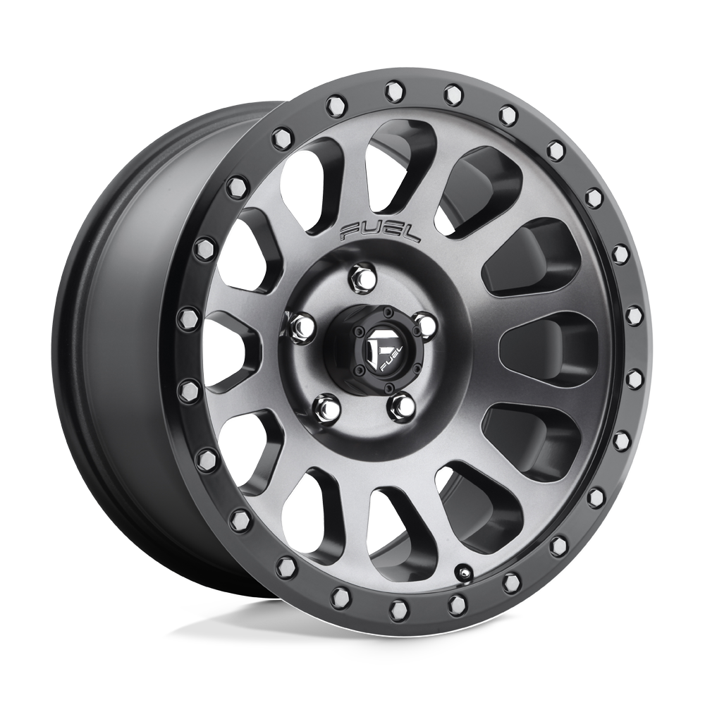 Fuel D601 VECTOR - Matte Gun Metal Black Bead Ring-Wheels-Fuel-Dirty Diesel Customs