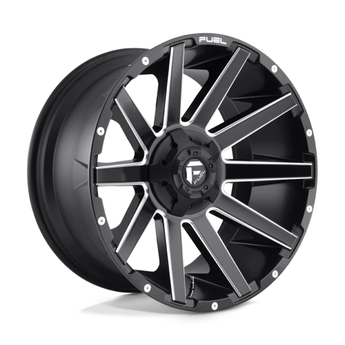 Fuel D616 CONTRA - Matte Black Milled-Wheels-Fuel-Dirty Diesel Customs