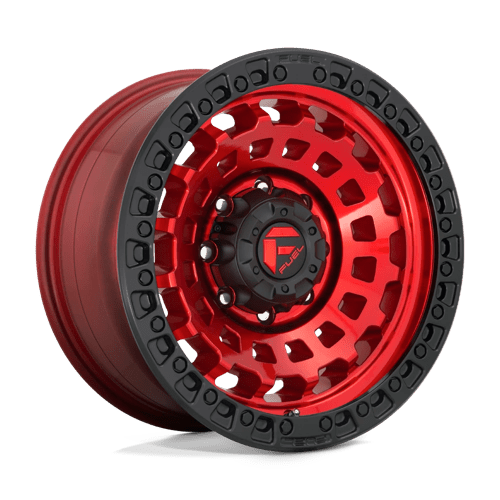 Fuel D632 ZEPHYR - Candy Red Black Bead Ring-Wheels-Fuel-Dirty Diesel Customs