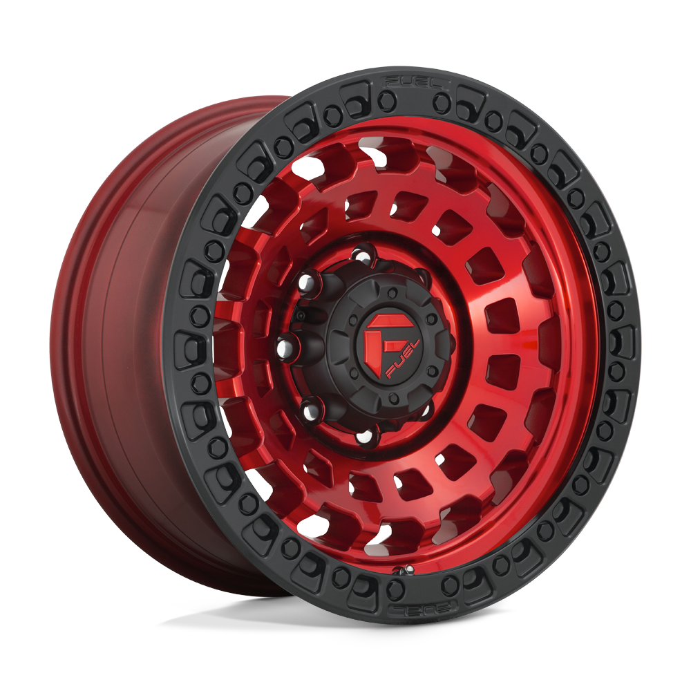 Fuel D632 ZEPHYR - Candy Red Black Bead Ring-Wheels-Fuel-Dirty Diesel Customs