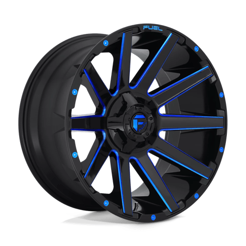 Fuel D644 CONTRA - Gloss Black Blue Tinted Clear-Wheels-Fuel-Dirty Diesel Customs