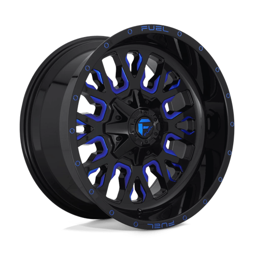 Fuel D645 STROKE - Gloss Black Blue Tinted Clear-Wheels-Fuel-Dirty Diesel Customs