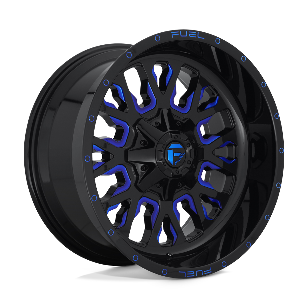 Fuel D645 STROKE - Gloss Black Blue Tinted Clear-Wheels-Fuel-Dirty Diesel Customs