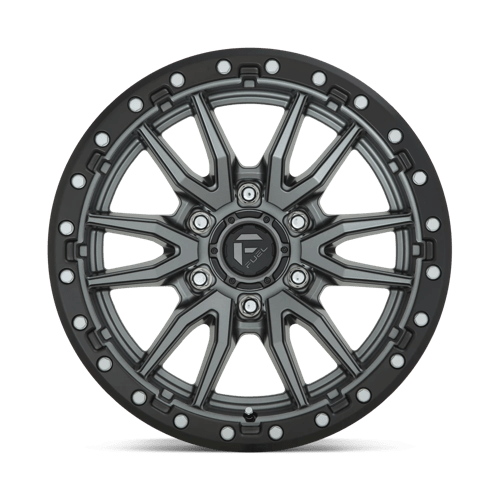 Fuel D680 REBEL - Matte Gun Metal Black Bead Ring-Wheels-Fuel-Dirty Diesel Customs