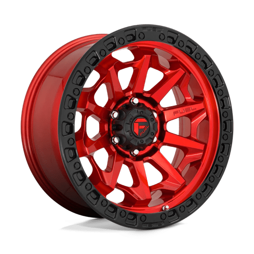 Fuel D695 COVERT - Candy Red Black Bead Ring-Wheels-Fuel-Dirty Diesel Customs