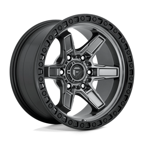 Fuel D698 KICKER - Matte Gun Metal Black Bead Ring-Wheels-Fuel-Dirty Diesel Customs