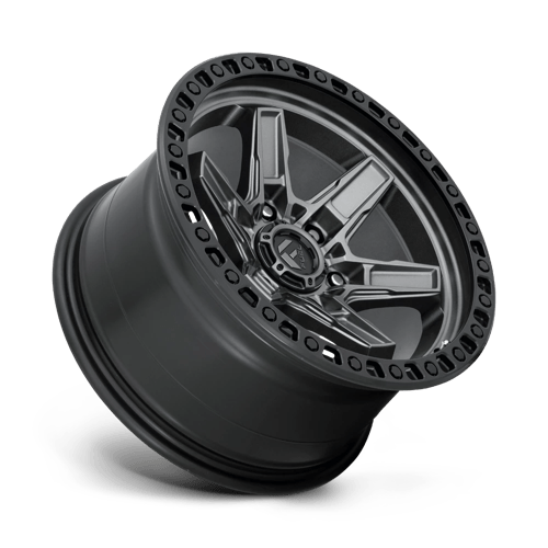 Fuel D698 KICKER - Matte Gun Metal Black Bead Ring-Wheels-Fuel-Dirty Diesel Customs