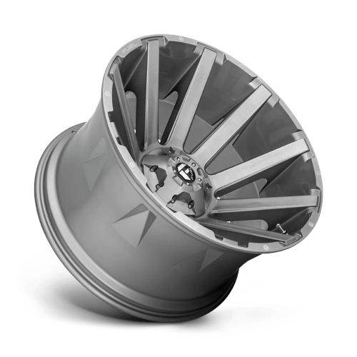 Fuel D714 CONTRA PLATINUM - Brushed Gun Metal Tinted Clear-Wheels-Fuel-Dirty Diesel Customs