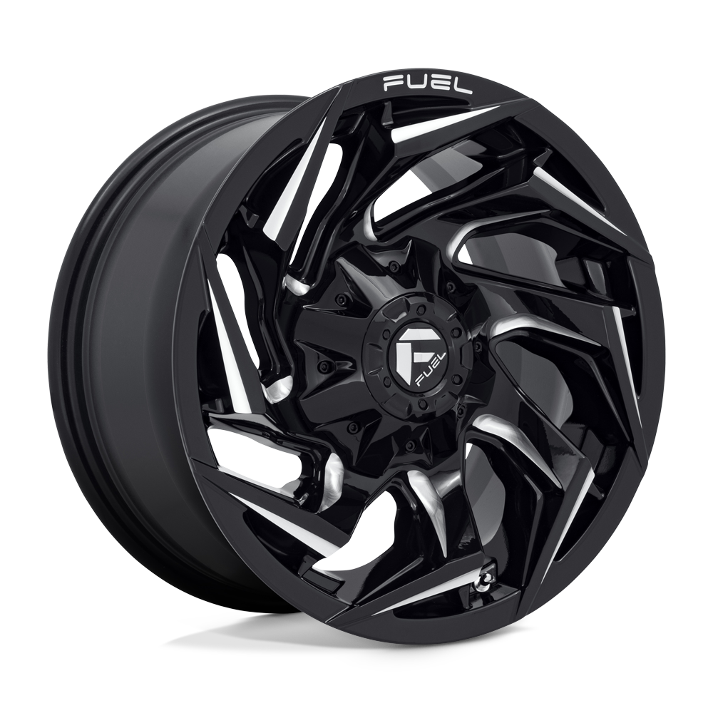 Fuel D753 REACTION - Gloss Black Milled-Wheels-Fuel-Dirty Diesel Customs