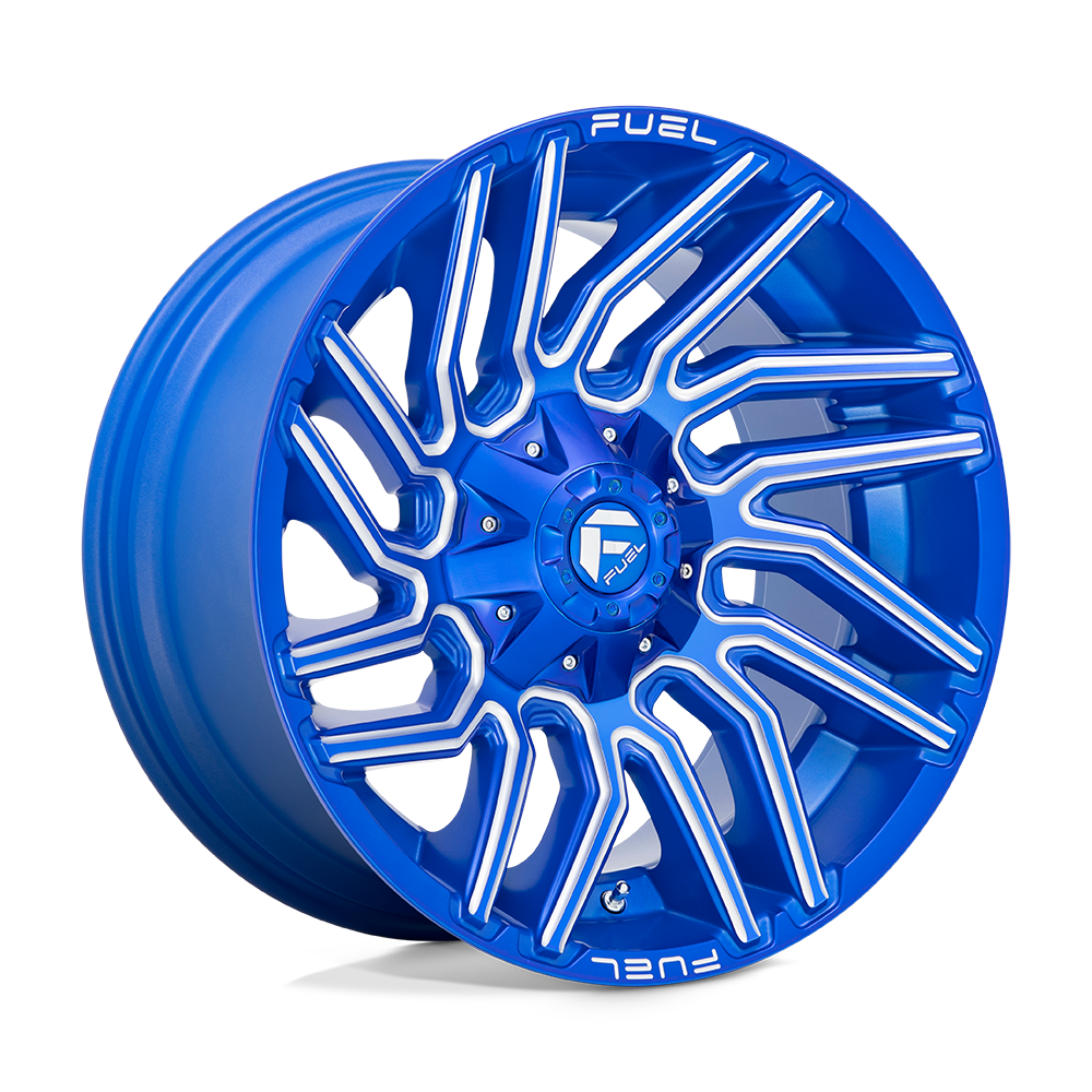 Fuel D774 TYPHOON - Anodized Blue Milled-Wheels-Fuel-Dirty Diesel Customs