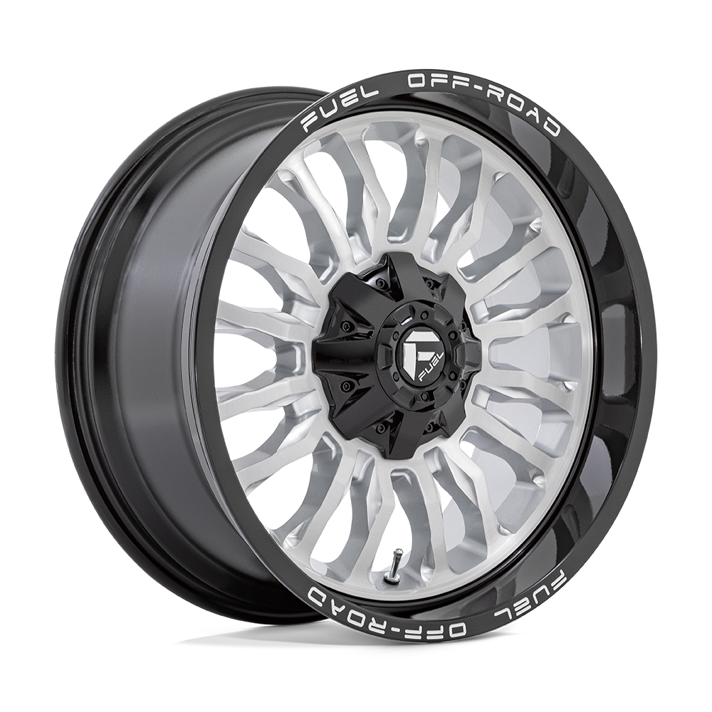Fuel D798 ARC - Silver Brushed Face With Milled Black Lip-Wheels-Fuel-Dirty Diesel Customs