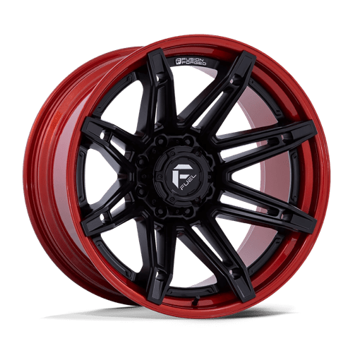 Fuel FC401 BRAWL - Matte Black With Candy Red Lip-Wheels-Fuel-Dirty Diesel Customs