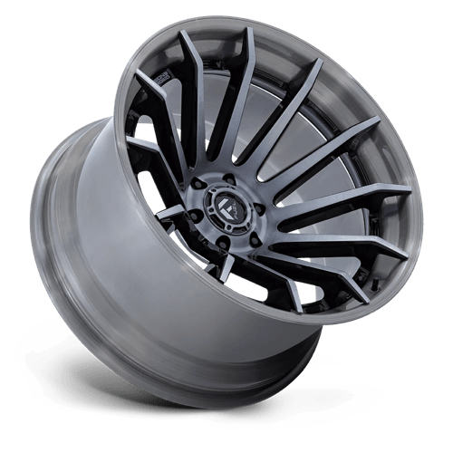 Fuel FC403 BURN - Gloss Black With Brushed Gray Tint Face & Lip-Wheels-Fuel-Dirty Diesel Customs