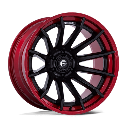 Fuel FC403 BURN - Matte Black With Candy Red Lip-Wheels-Fuel-Dirty Diesel Customs
