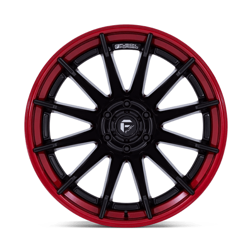 Fuel FC403 BURN - Matte Black With Candy Red Lip-Wheels-Fuel-Dirty Diesel Customs