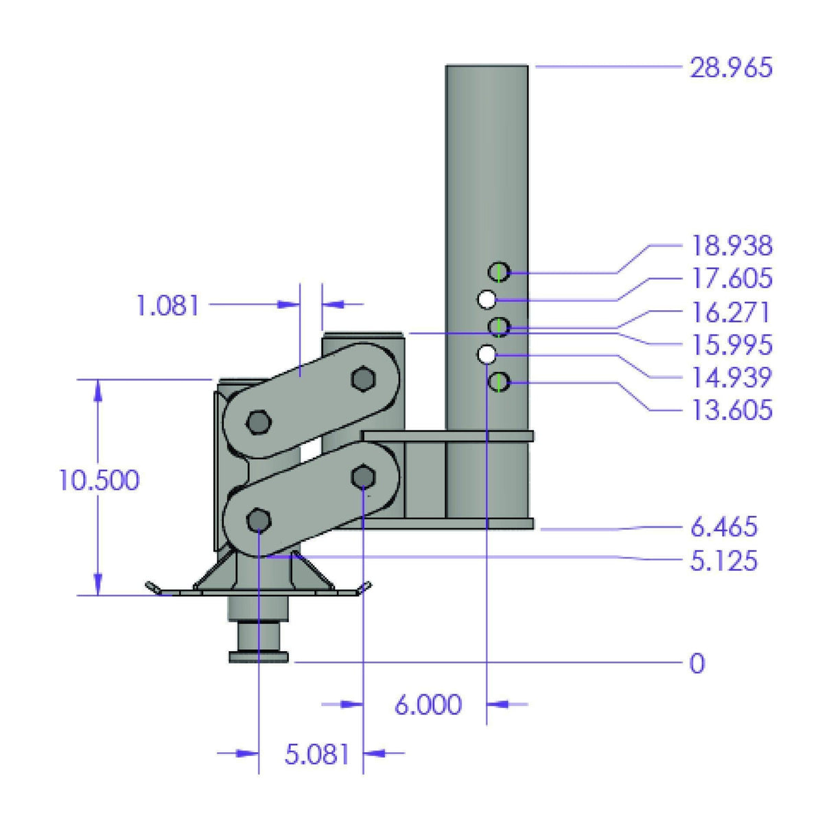 Gen-Y Spartan Torsion Flex Gooseneck Kingpin Couplers w/ 11" Extension (GH-7008)-Towing Accessories-Gen-Y Hitch-Dirty Diesel Customs