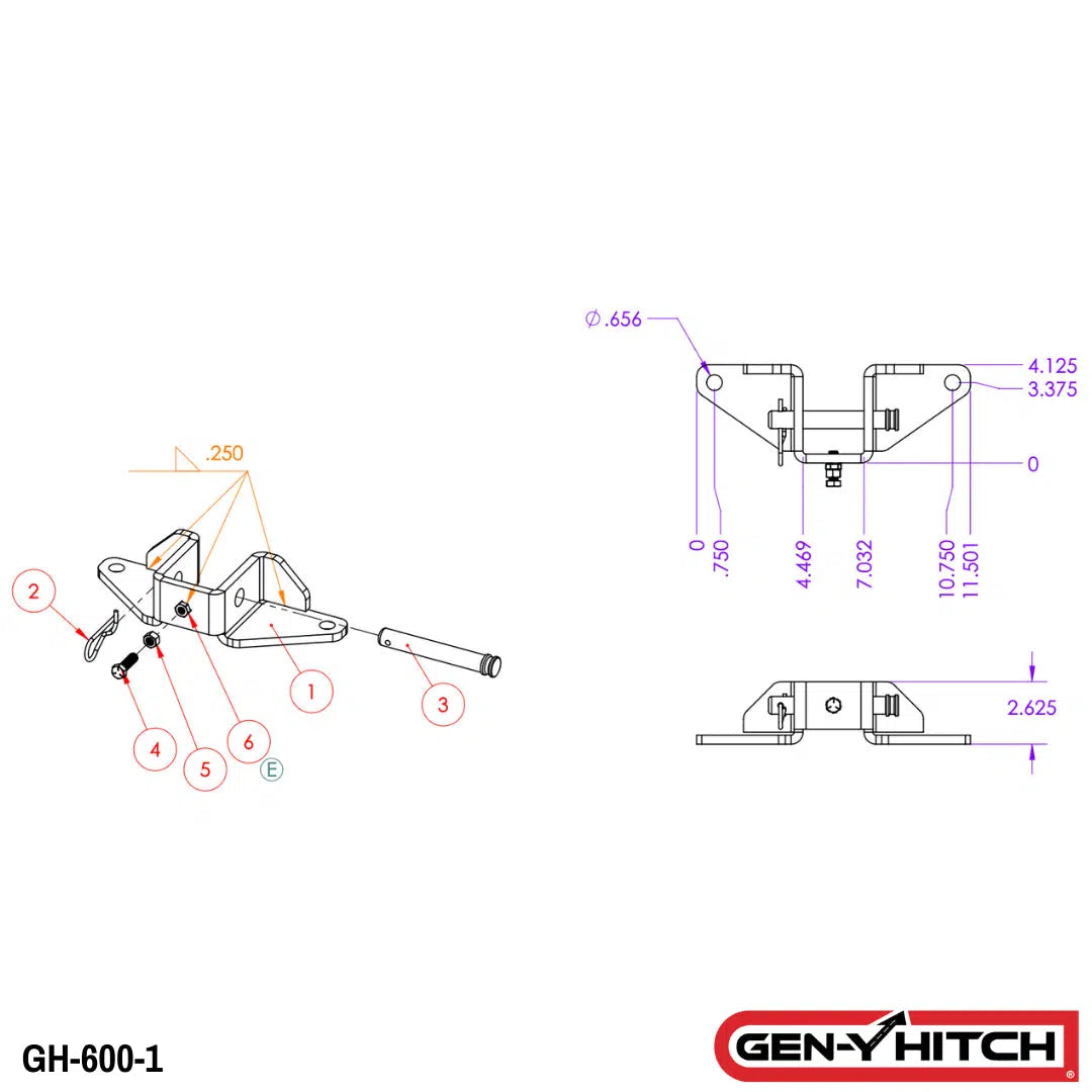 Gen Y Sway Control Head (GH-X00-1)-Towing Accessories-Gen-Y Hitch-Dirty Diesel Customs