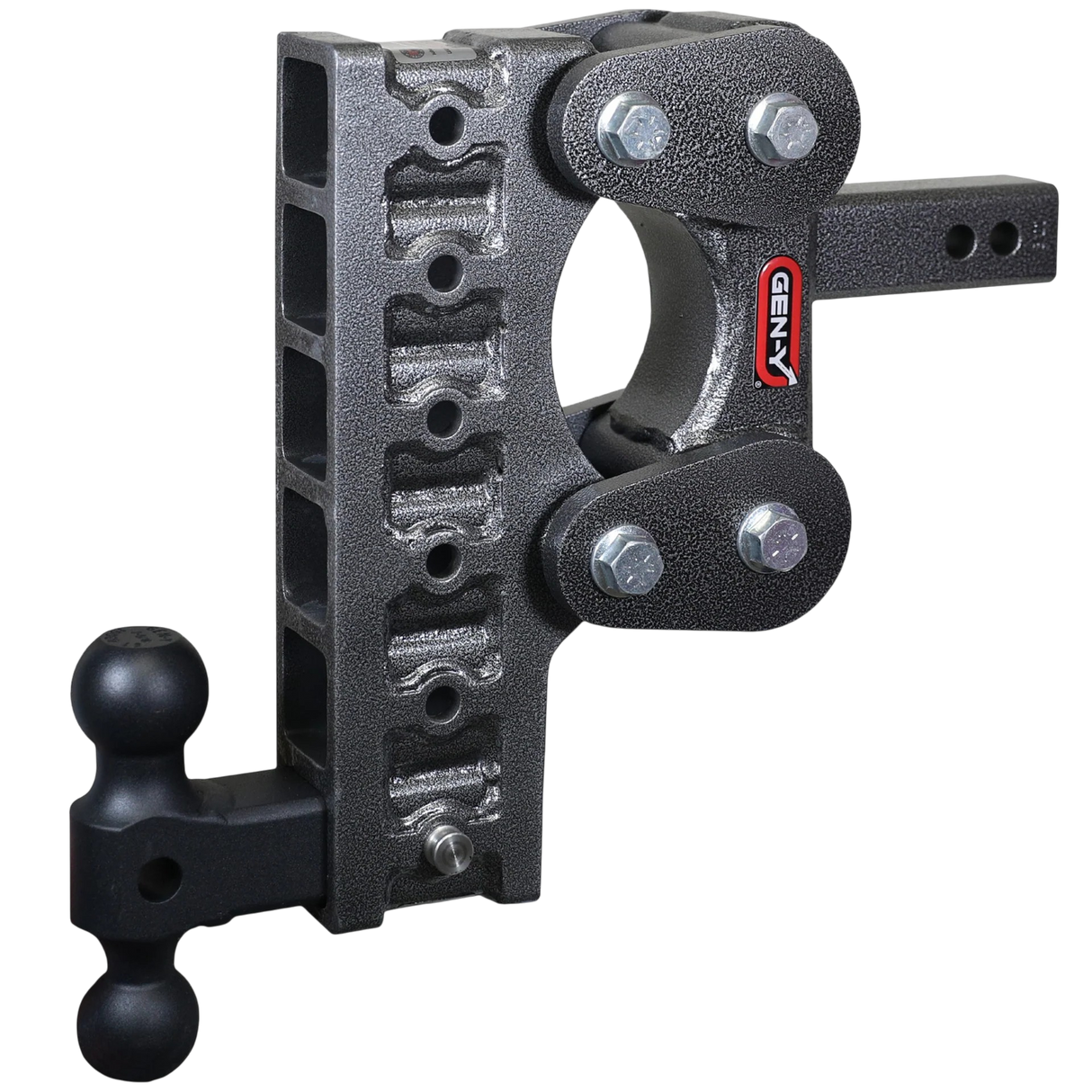 Gen-Y | The Boss Torsion-Flex 10k Drop Hitch | 10" Drop | 2" Shank | Dual Ball Mount (GH-1016)