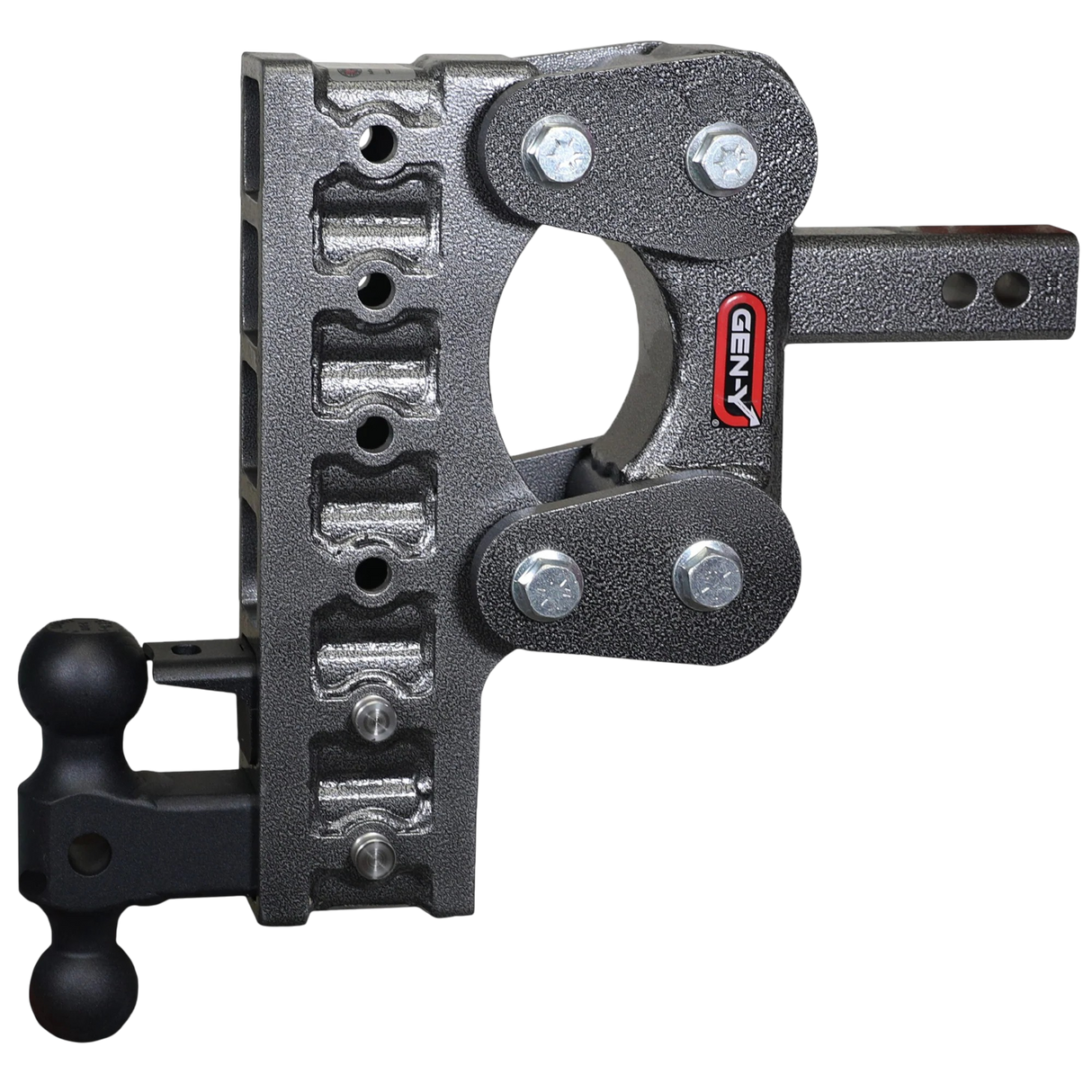 Gen-Y | The Boss Torsion-Flex 10k Drop Hitch | 10" Drop | 2" Shank | Dual Ball Mount & Pintle Lock (GH-1026)