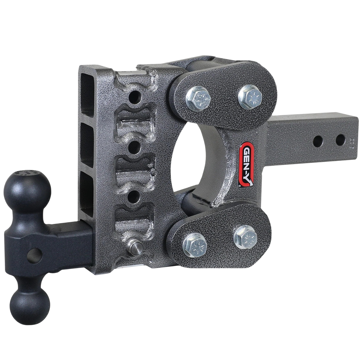 Gen-Y | The Boss Torsion-Flex 10k Drop Hitch | 5" Drop | 2.5" Shank | Dual Ball Mount (GH-2314)