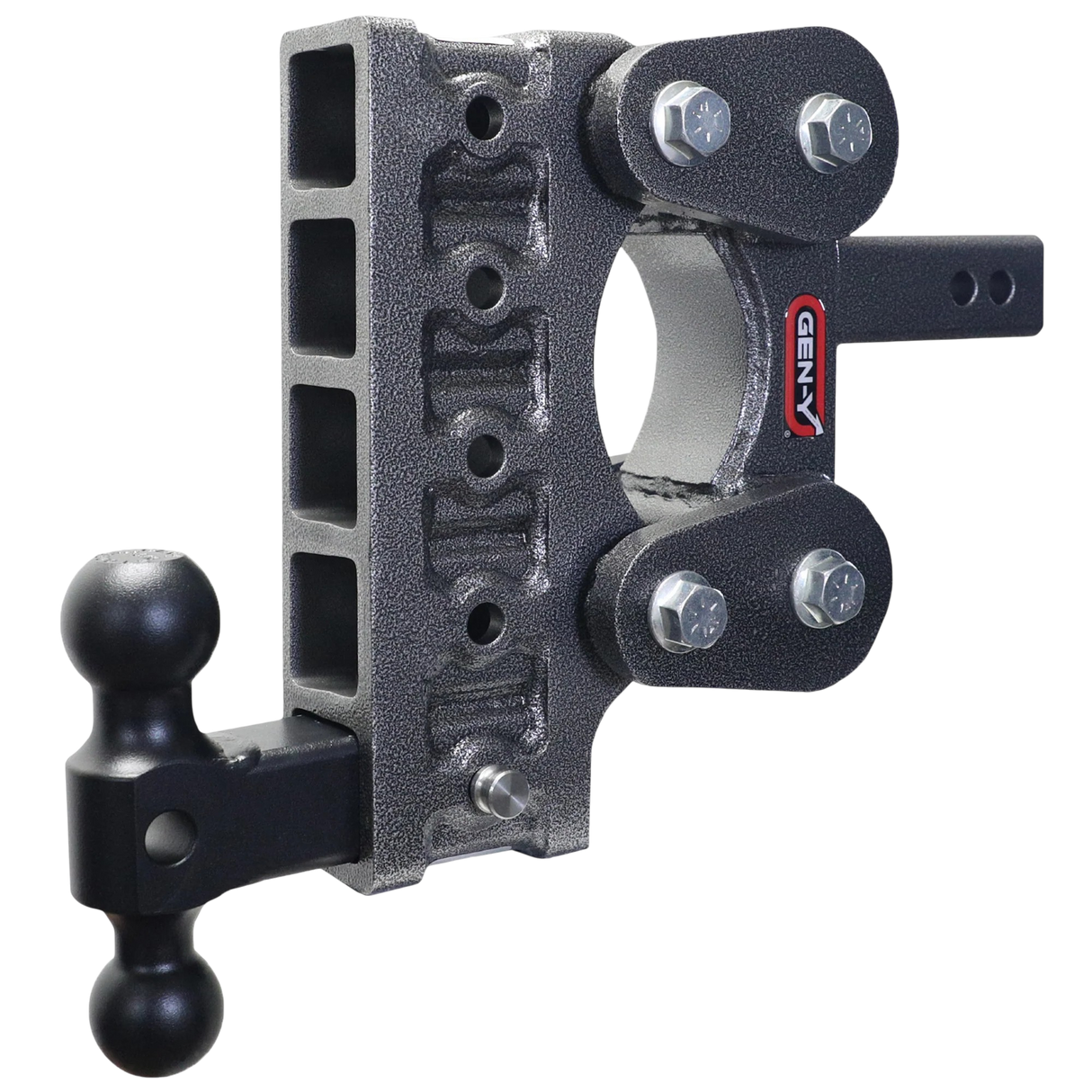 Gen-Y | The Boss Torsion-Flex 10k Drop Hitch | 7.5" Drop | 2" Shank | Dual Ball Mount (GH-1015)